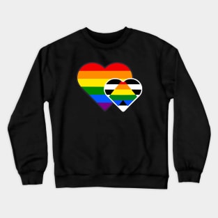 Ally Double Heart Crewneck Sweatshirt